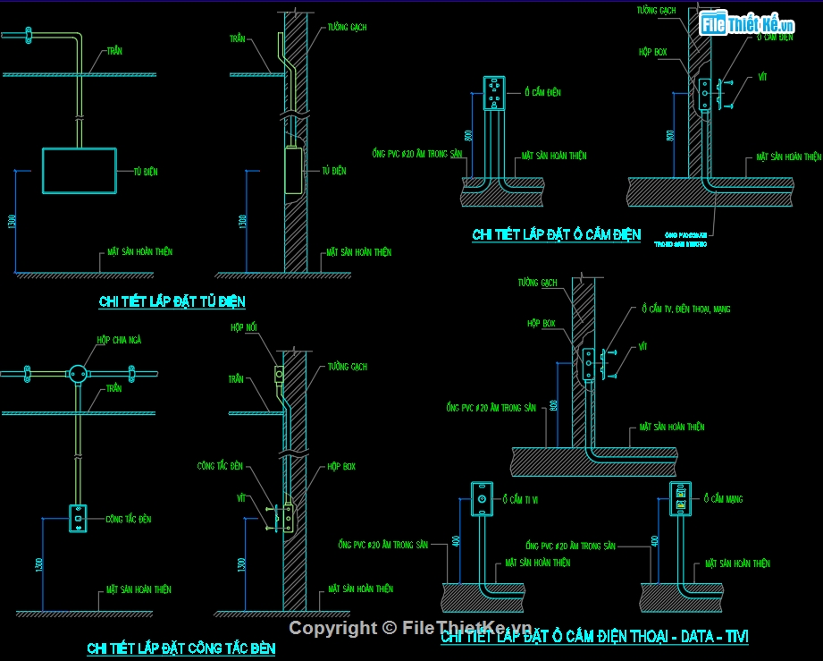 Cấp điện nước shophouse,Bản vẽ M&E Shophouse 5 tầng,autocad điện nước,Hệ thống điện nước điều hòa